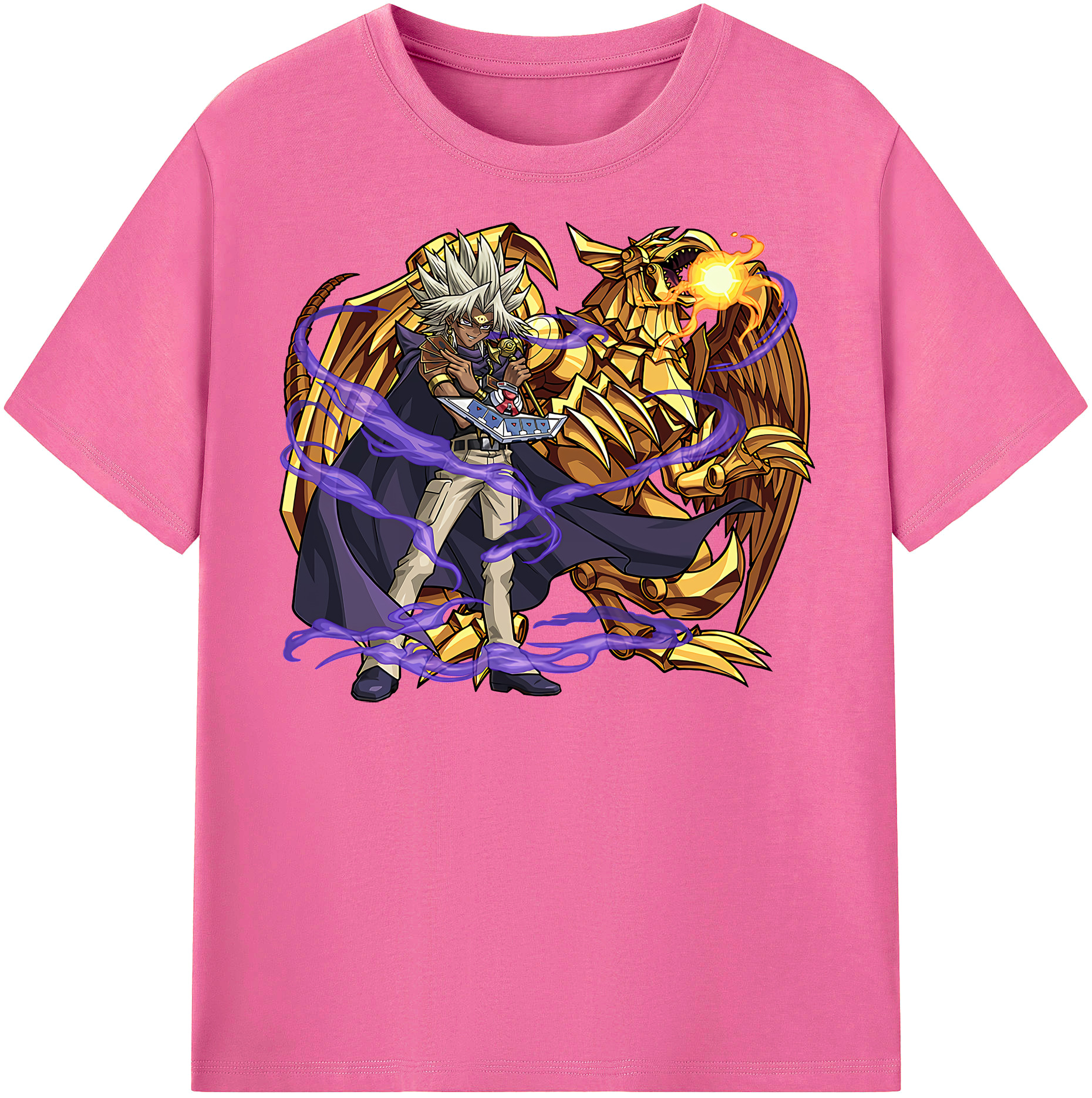 （画像用） 遊☆戯☆王 Yu-Gi-Oh! レディースカジュアルプリントTシャツ（綿100％）